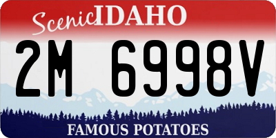ID license plate 2M6998V