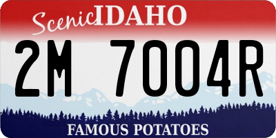 ID license plate 2M7004R