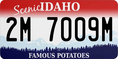 ID license plate 2M7009M