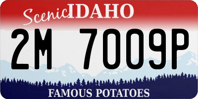 ID license plate 2M7009P