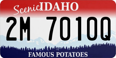 ID license plate 2M7010Q