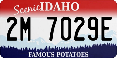 ID license plate 2M7029E