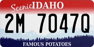 ID license plate 2M7047Q