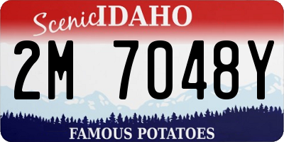 ID license plate 2M7048Y
