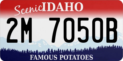ID license plate 2M7050B
