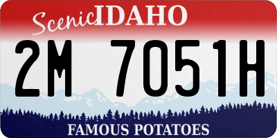 ID license plate 2M7051H