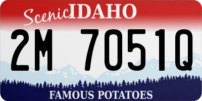 ID license plate 2M7051Q