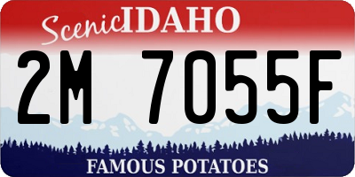 ID license plate 2M7055F