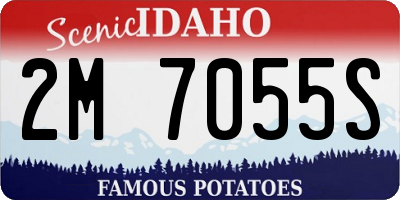 ID license plate 2M7055S