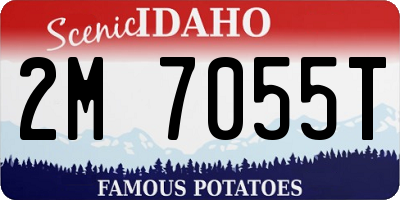 ID license plate 2M7055T