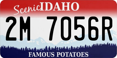ID license plate 2M7056R