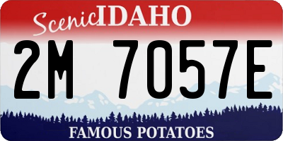ID license plate 2M7057E