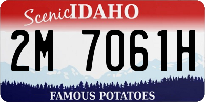 ID license plate 2M7061H