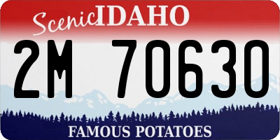 ID license plate 2M7063O