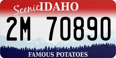 ID license plate 2M7089O