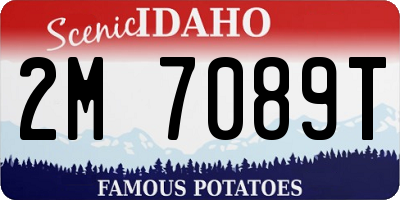 ID license plate 2M7089T
