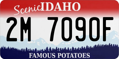 ID license plate 2M7090F