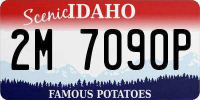 ID license plate 2M7090P