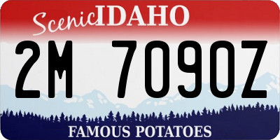 ID license plate 2M7090Z