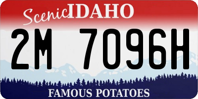 ID license plate 2M7096H