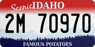 ID license plate 2M7097O