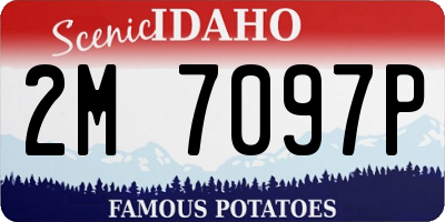 ID license plate 2M7097P