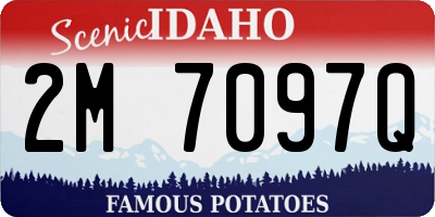 ID license plate 2M7097Q