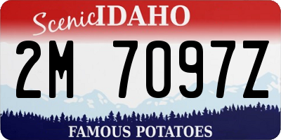 ID license plate 2M7097Z