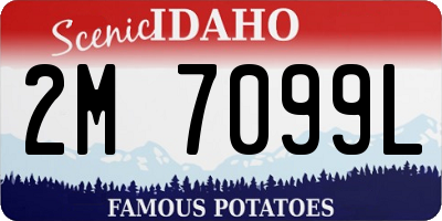 ID license plate 2M7099L