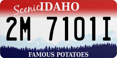 ID license plate 2M7101I