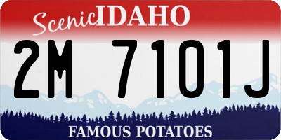 ID license plate 2M7101J