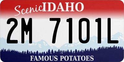 ID license plate 2M7101L