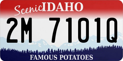 ID license plate 2M7101Q