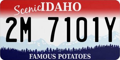 ID license plate 2M7101Y