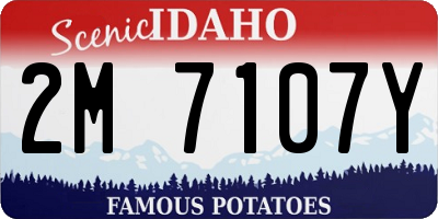 ID license plate 2M7107Y