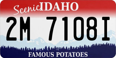 ID license plate 2M7108I