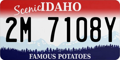 ID license plate 2M7108Y