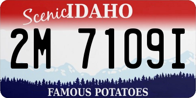ID license plate 2M7109I