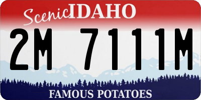 ID license plate 2M7111M