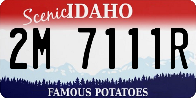 ID license plate 2M7111R