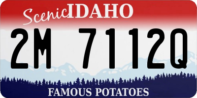 ID license plate 2M7112Q
