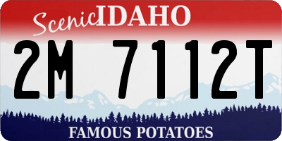 ID license plate 2M7112T