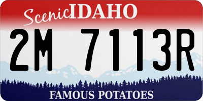 ID license plate 2M7113R
