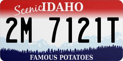 ID license plate 2M7121T