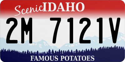 ID license plate 2M7121V