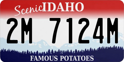 ID license plate 2M7124M