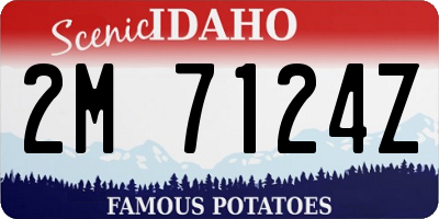 ID license plate 2M7124Z