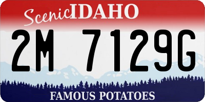 ID license plate 2M7129G