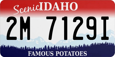 ID license plate 2M7129I