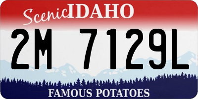 ID license plate 2M7129L